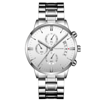 Men’s Luxury Stainless Steel Quartz Watch ⌚