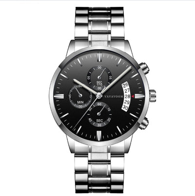 Men’s Luxury Stainless Steel Quartz Watch ⌚