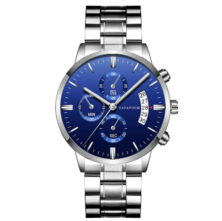 Men’s Luxury Stainless Steel Quartz Watch ⌚
