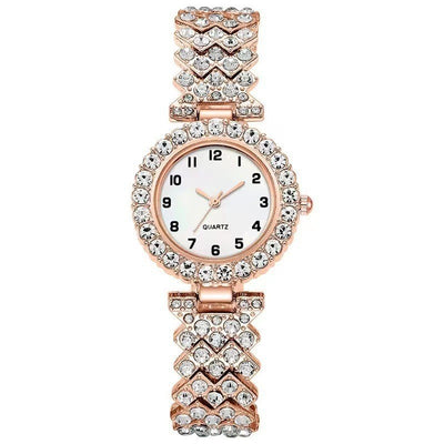 2PCS Women’s Luxury Fashion Watch & Bracelet Set ⌚